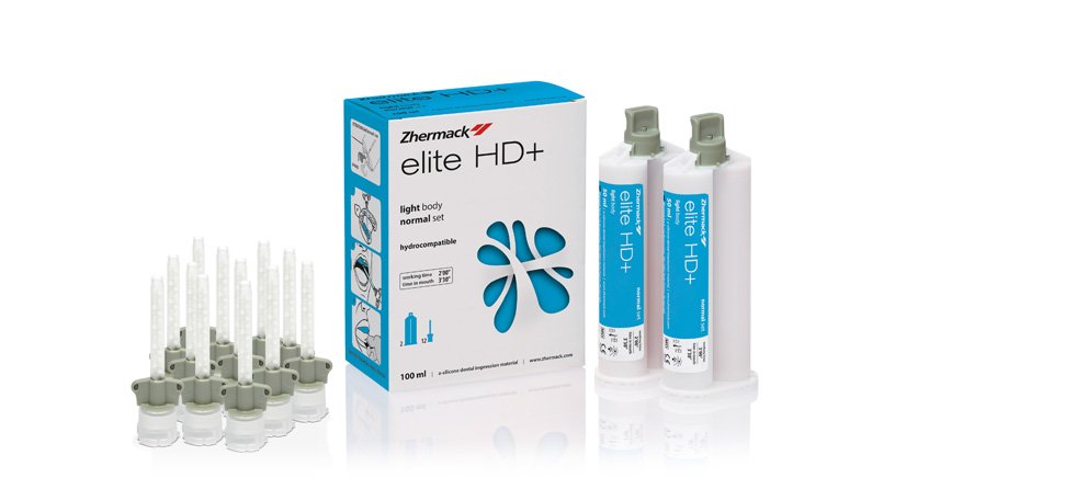 Elite HD+ A-Silicone Light Body Impression Material (100 ml) Fast Set thumbnail 2