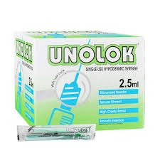 HMD Unolok 2.5ml Syringe with Needle - 26G (Pack of 100) product image
