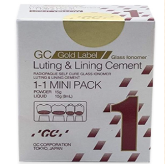 GC Gold Label 1 Luting & Lining Cement (Mini Pack) by GC — buy wholesale in Hyderabad