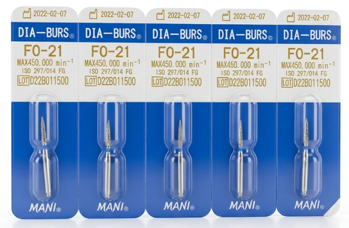 MANI Diamond Burs (Flame Ogival) FO Series Regular Shank by MANI — buy wholesale in Hyderabad