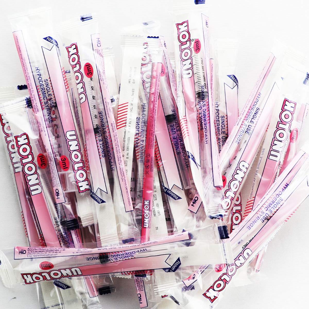 HMD Unolok 3ml Syringe with Needle - 24G (Pack of 100) thumbnail 2