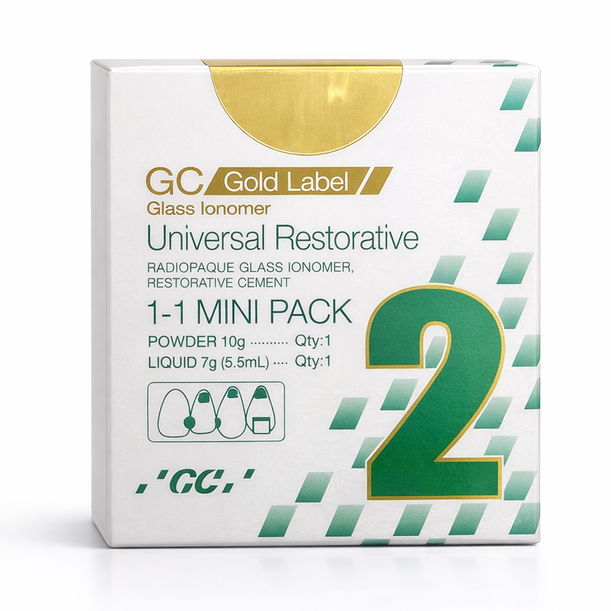 GC Gold Label 2 Restorative Glass Ionomer Cement by GC — buy wholesale in Hyderabad