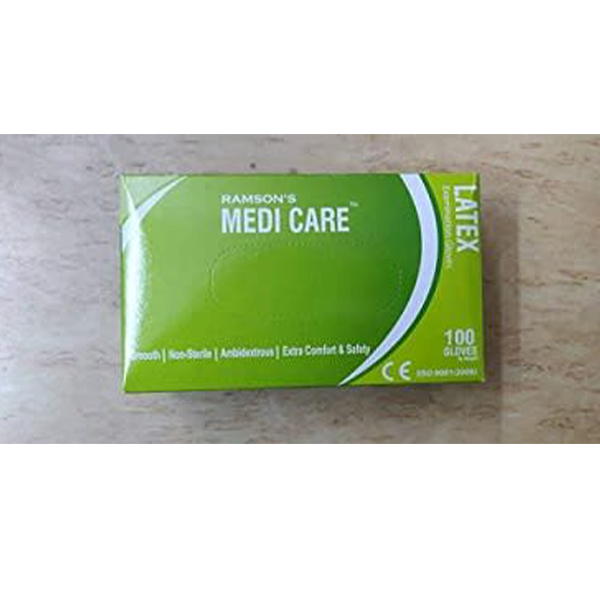 Latex Examination Gloves White (100pcs) -Ramson thumbnail 2