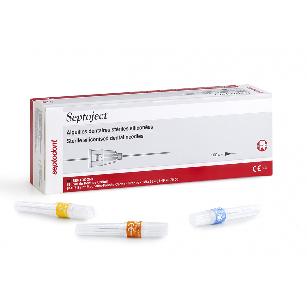 Septodont Septoject Needles for Dental Cartridge Syringe 27G / 25mm by Septodont — buy wholesale in Hyderabad