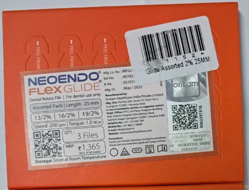NeoEndo Flex Glide Files 25mm Assorted (Pack of 3) by NeoEndo โ buy wholesale in Hyderabad