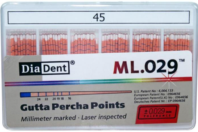 Diadent Gutta Percha Points 2% Taper by Diadent โ buy wholesale in Hyderabad