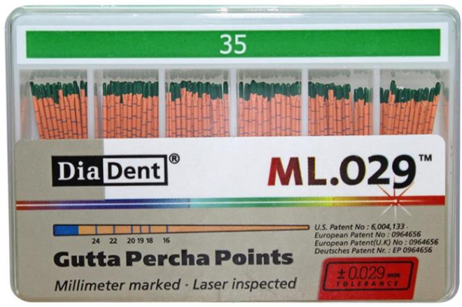 Diadent Gutta Percha Points 2% Taper thumbnail 3