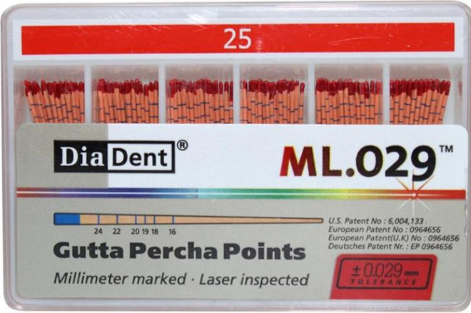 Diadent Gutta Percha Points 2% Taper thumbnail 4