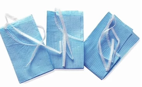 Denmax Patient Bibs Tie Type - Blue thumbnail 2