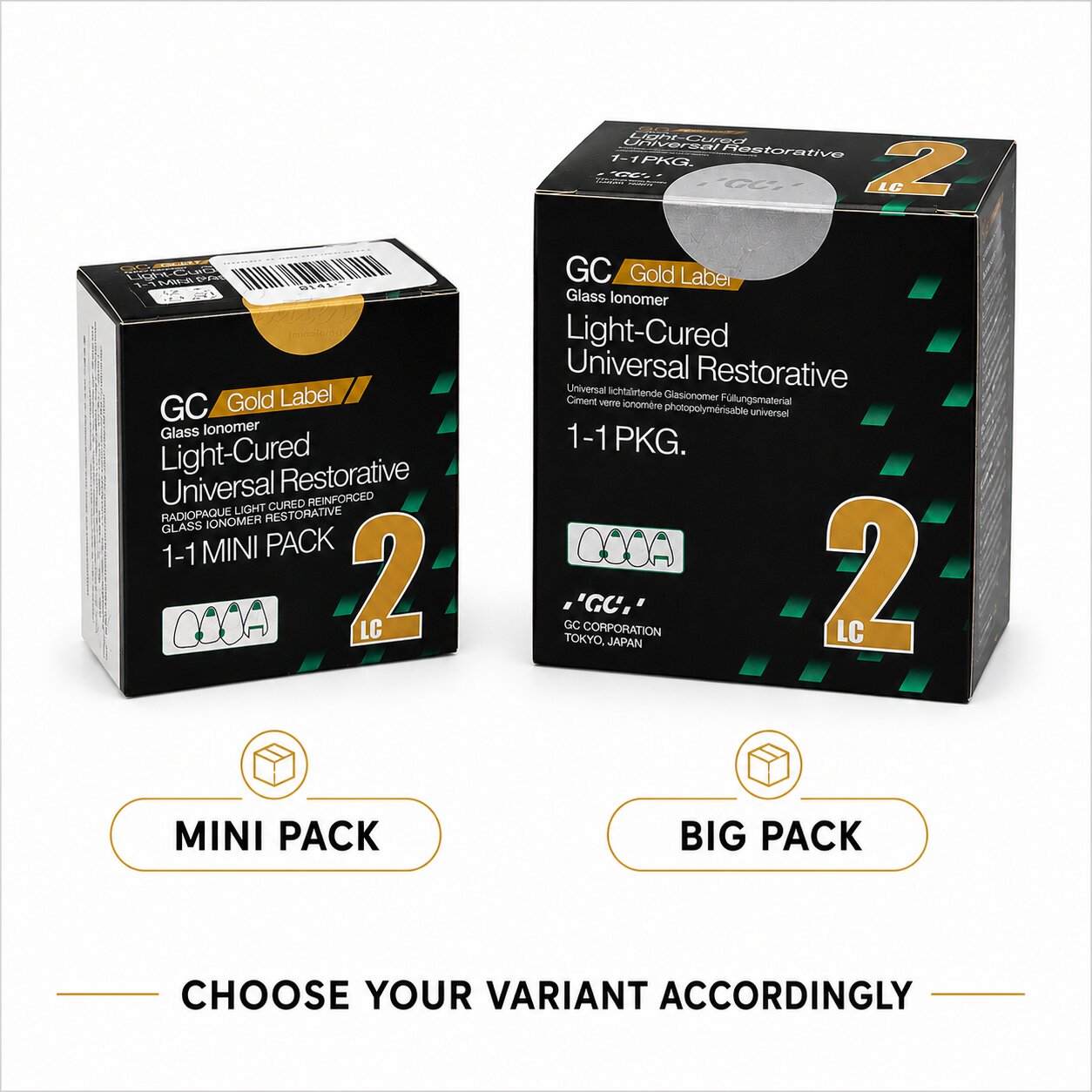 GC Gold Label 2 Light Cure Universal Restorative GIC thumbnail 2