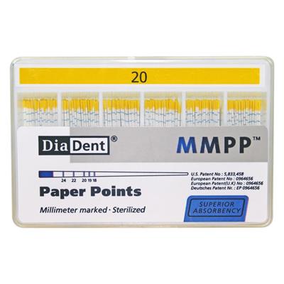 Diadent Absorbent Paper Points - 2% Taper by Diadent โ buy wholesale in Hyderabad