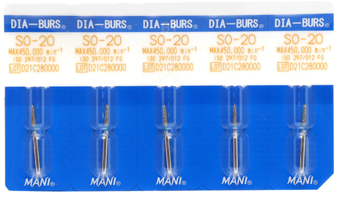 MANI Diamond Burs (Straight Ogival) SO Series by MANI โ buy wholesale in Hyderabad