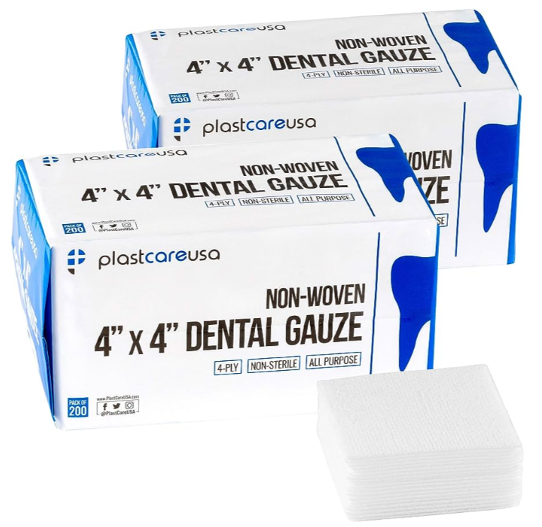 ET Dental Non-Woven Dental Gauze 4"X4" (Pack of 4) by ET Dental — buy wholesale in Hyderabad
