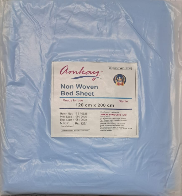AMKAY Non Woven Disposable Bedsheet/Drape (120x200 cm) by AMKAY — buy wholesale in Hyderabad