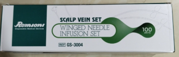 Romsons Scalp Vein Set - Size 22 (GS-3004) by Romsons โ buy wholesale in Hyderabad