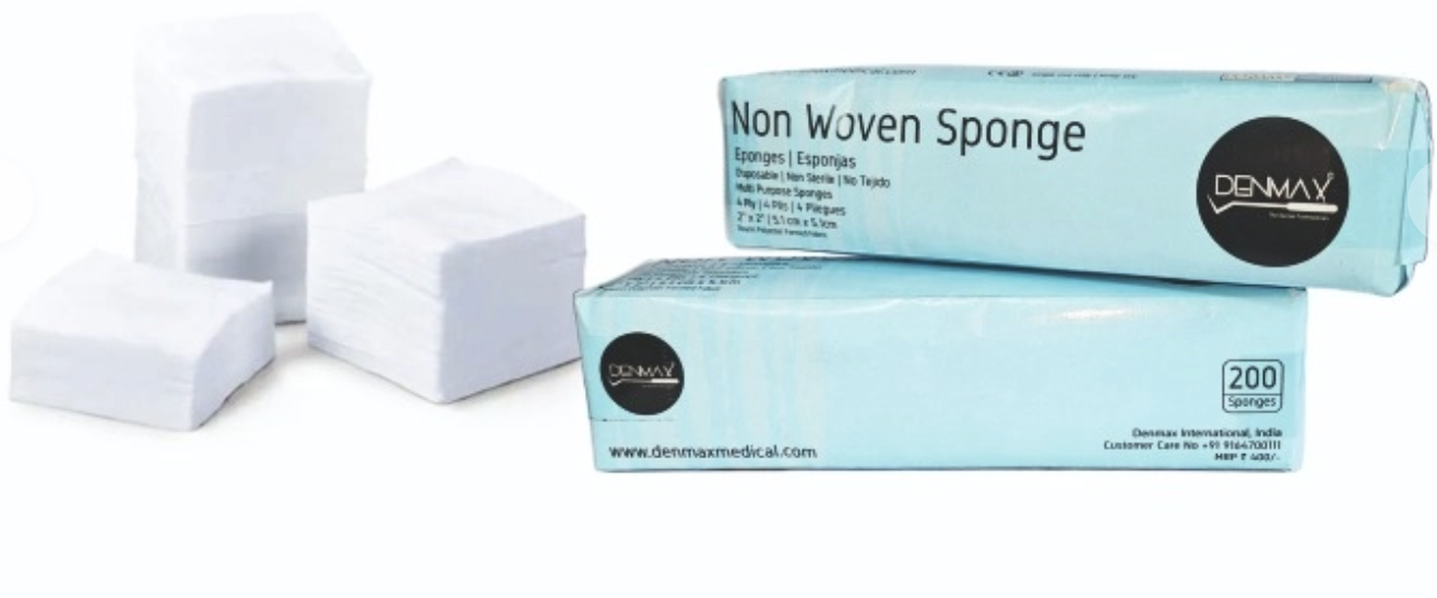 Denmax Non-Woven Dental Gauze 2" x 2" (200pcs) by Denmax โ buy wholesale in Hyderabad