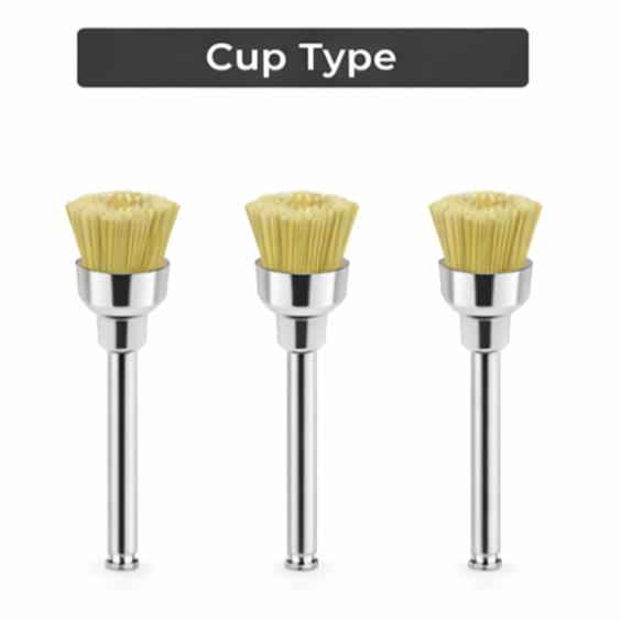ET Dental Prophy Polishing Brushes (Cup Type)Pk/10pc - Natural by ET Dental โ buy wholesale in Hyderabad