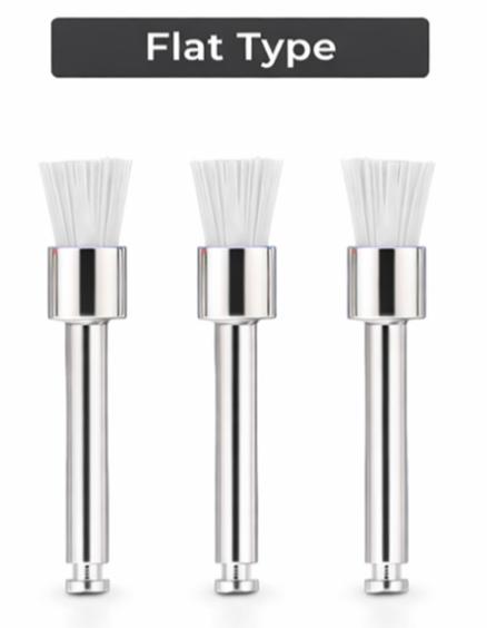 ET Dental Prophy Polishing Brushes (Flat Type)Pk/10pc -White by ET Dental โ buy wholesale in Hyderabad