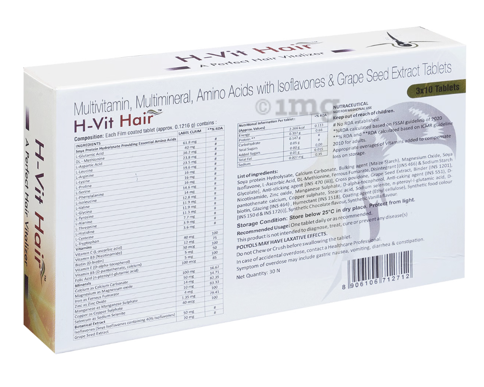 H-Vit Hair Tablets (Pack of 3x10) by SYSTOPIC โ buy wholesale in Hyderabad