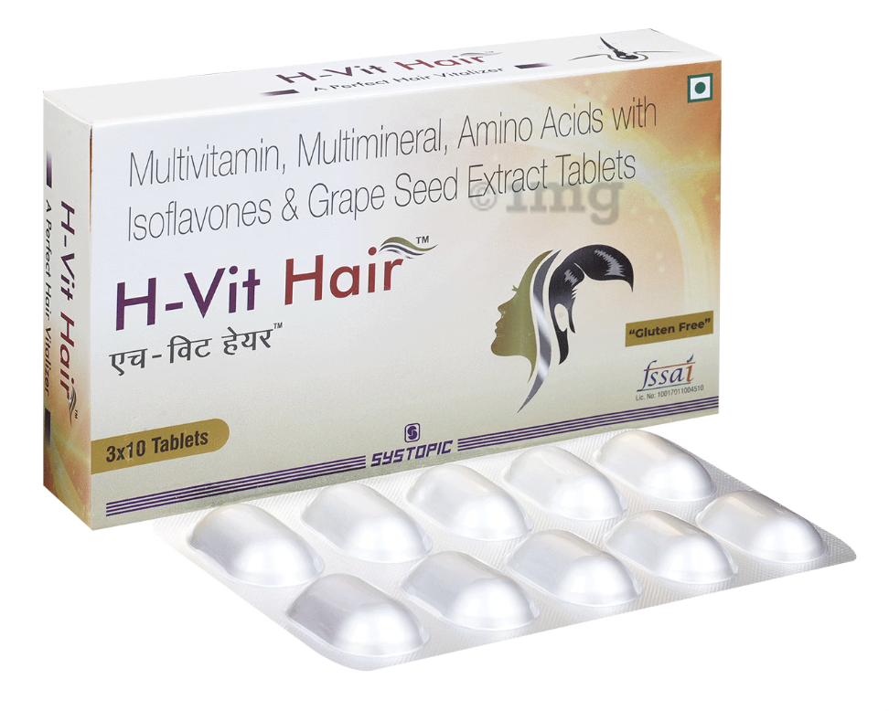 H-Vit Hair Tablets (Pack of 3x10) thumbnail 2