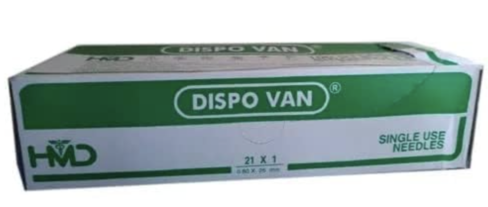 Dispovan Hypodermic Needle 21G x 1" (100 pcs/box) by Dispovan — buy wholesale in Hyderabad