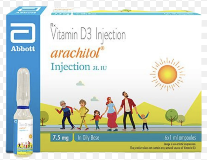 Abbott- Arachitol VitD3 Injection 6L IU( 1 Ampoules) by Abbott — buy wholesale in Hyderabad