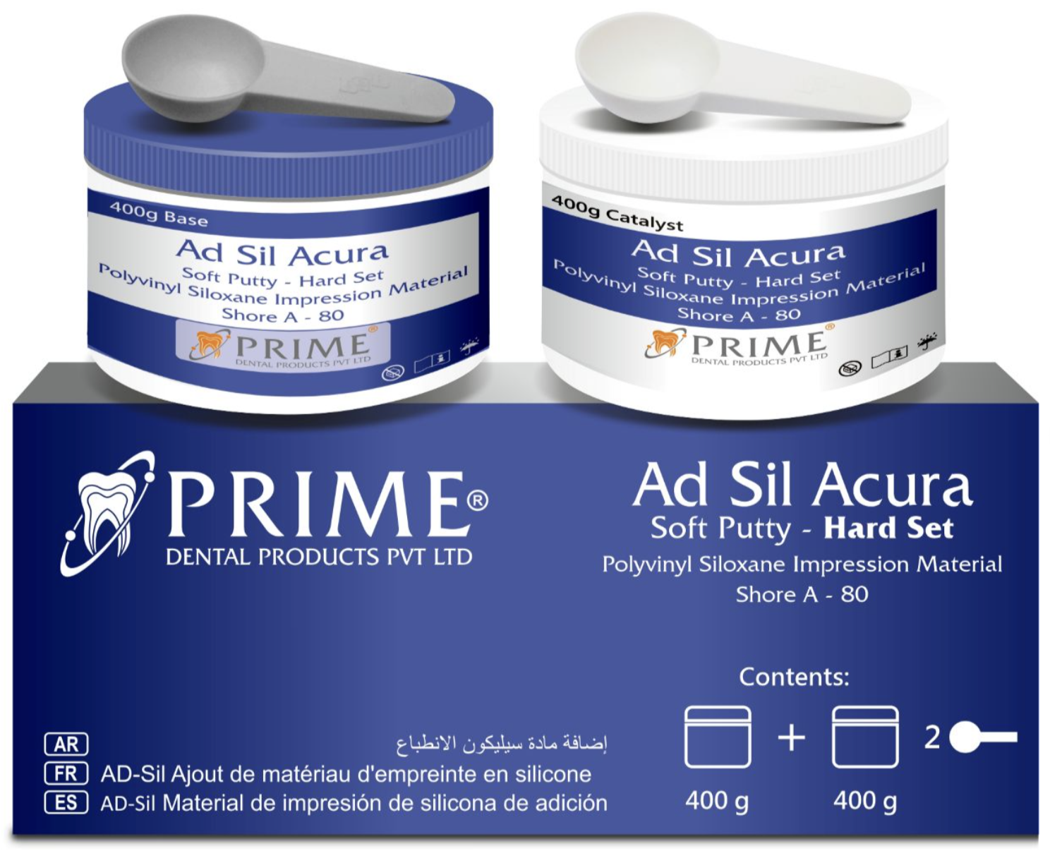Prime Dental Ad-Sil Acura Putty - Hard Set by Prime Dental โ buy wholesale in Hyderabad