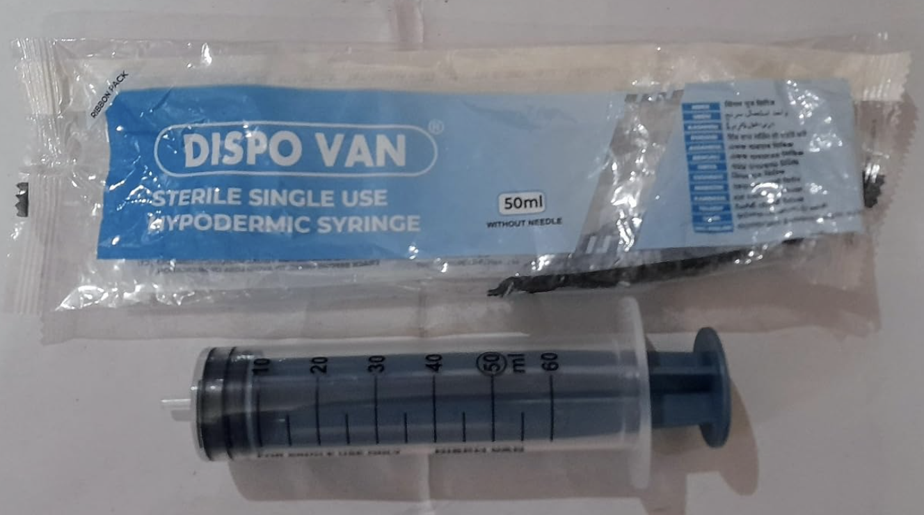 Dispovan 50ml Syringe without Needle (Pack of 25pcs) by HMD — buy wholesale in Hyderabad