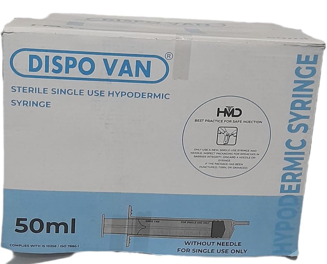 Dispovan 50ml Syringe without Needle (Pack of 25pcs) thumbnail 2